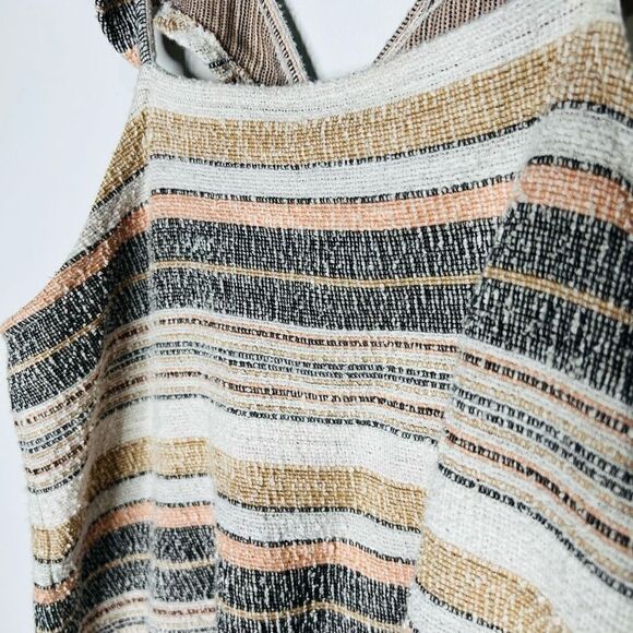 Madewell Peach Blue Gray Yellow Ruffle Sleeve Knit Tank Top - Picture 5 of 8